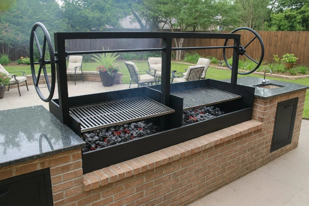 NorCal Ovenworks 9901 Custom Split Argentine Drop-In Grill