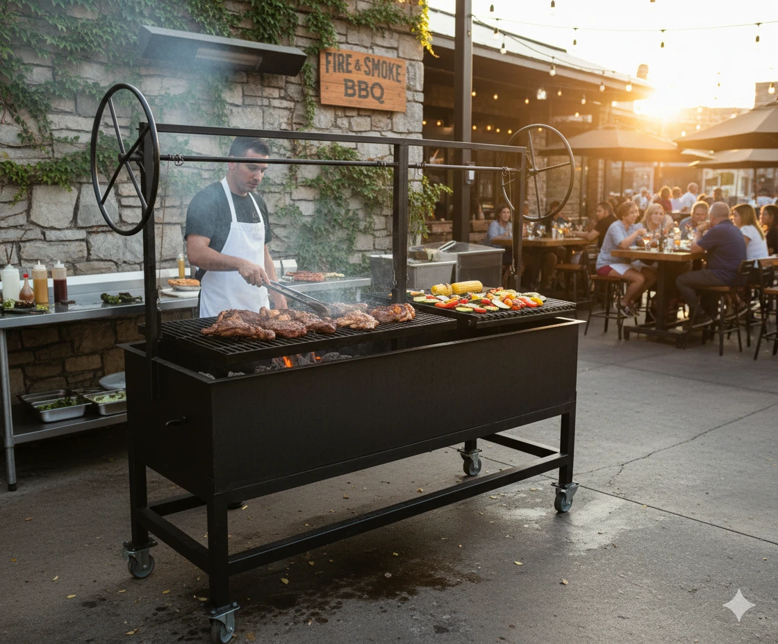 NorCal Ovenworks 4426 Custom Split Argentine Grill