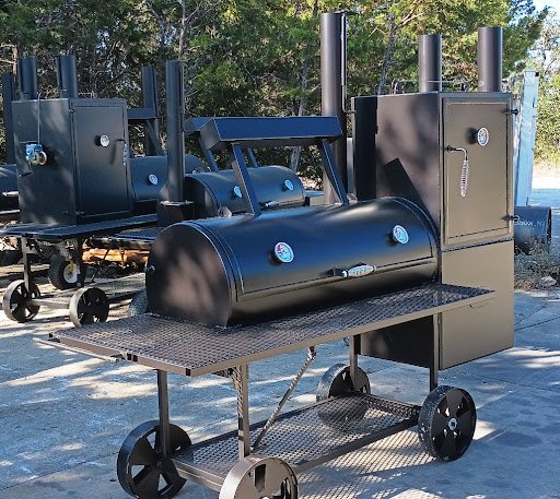 Matt’s BBQ Pits 2048 Boss Hogg Backyard Offset Smoker with Cabinet