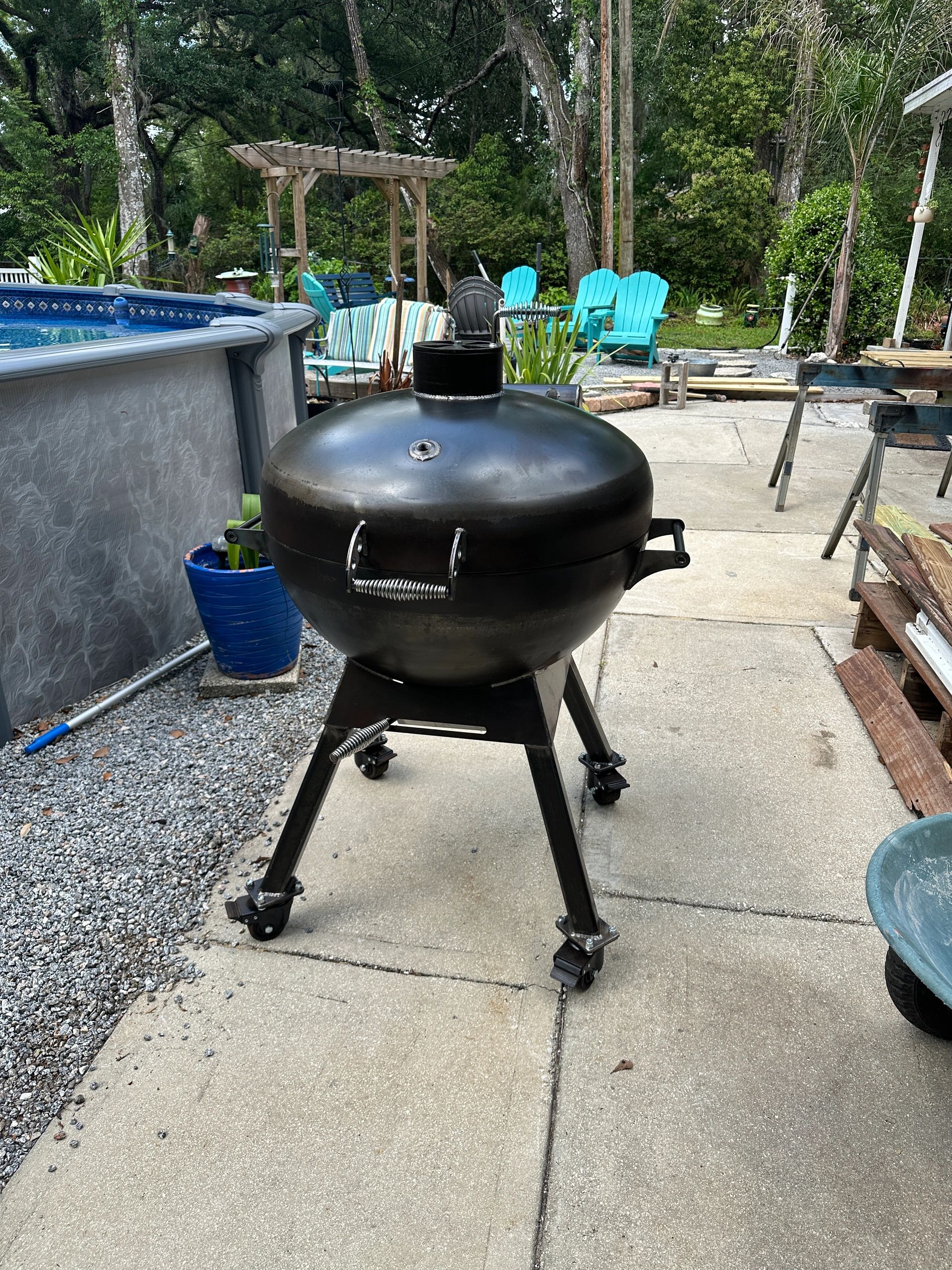 Bowl Grill smoker